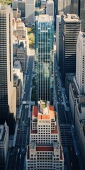 Kodak portra 400, technical skyscraper city isometric droneshot 1.5 editorial cinematic