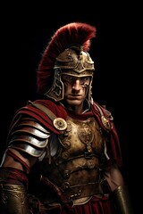 Fototapeta na wymiar haughty and proud Roman centurion