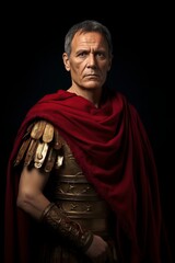 brave and great Roman soldier Julius Caesar - obrazy, fototapety, plakaty