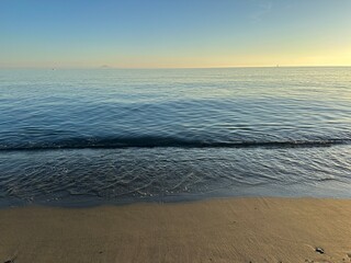 Palombaia beach at sunset in winter © Davide