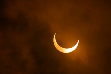 Dramatic celestial event of the Annular Solar Eclipse near Pleasanton, TX