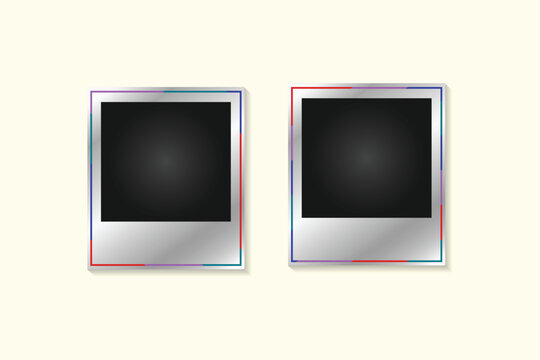 photo frame with hologram style