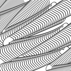 Vector monochrome lines seamless pattern Background