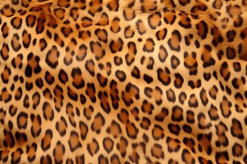 closeup of fur texture on a leopard print blanket