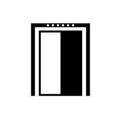 Lift door vector icon, Elevator door symbol