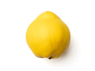 Fresh quince on white
