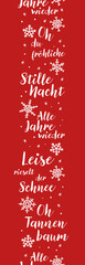 Fototapeta na wymiar Hand written lyrics from German Christmas songe like 