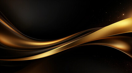 Abstract luxury black and gold background