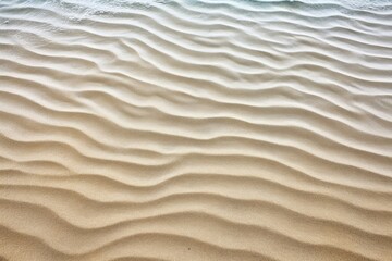 close-up of water-washed beach sand ripples