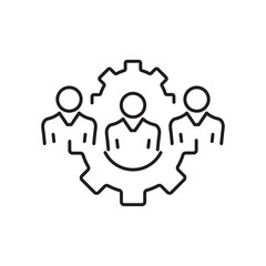staffing icons symbol elements for infographic web