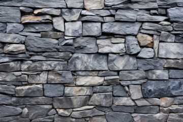close shot of slate grey stone wall