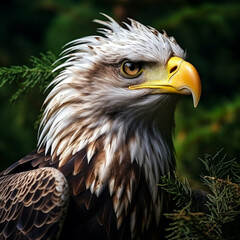 Obraz premium Fotografia en primer plano con detalle de aguila