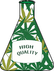 Cannabis and marijuana leaves