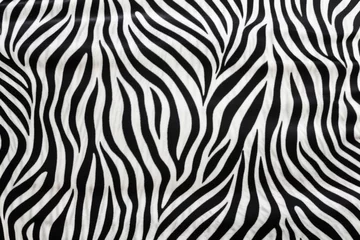 Zelfklevend Fotobehang zebra skin pattern top view © Alfazet Chronicles