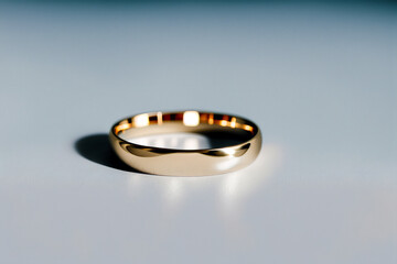 A beautiful wedding ring. Eternal Love. The Journey of Wedding Rings. Generative AI
