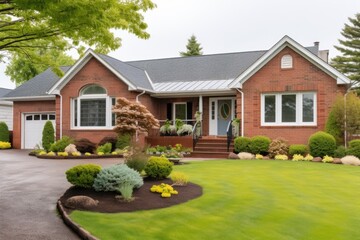 cape cod style house with brick driveway