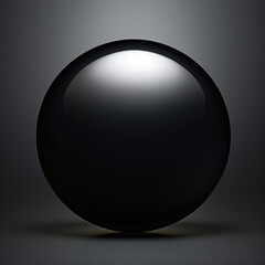 Fondo con detalle de esfera de color negro con difuminado de luz, sobre fondo de tonos oscuros - obrazy, fototapety, plakaty