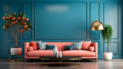 interior design modern living room with sofa,
