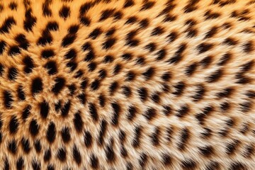 furry texture of a cheetah ear, close-up