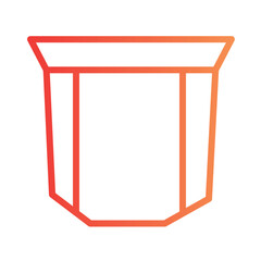 Fashion Pants Demin Gradient Outline Icon