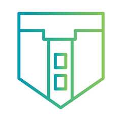 Fashion Pants Demin Gradient Outline Icon