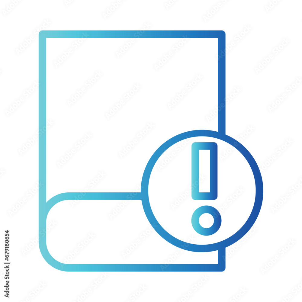Poster essential app object gradient outline icon