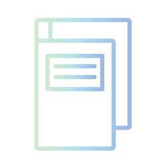 Binder Bookoffice Gradient Outline Icon