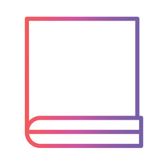 Book App Basic Gradient Outline Icon