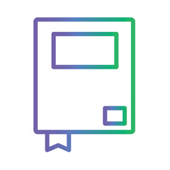 Book Education Study Gradient Outline Icon