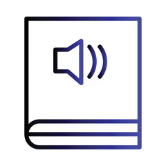 Book Education Learning Gradient Outline Icon