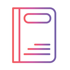 App Book Essential Gradient Outline Icon