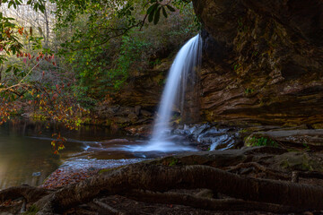 Icy conditions at Schoolhouse Falls