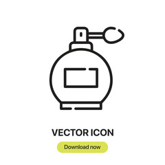 Fragrance icon vector. Linear-style sign for mobile concept and web design. Fragrance symbol illustration. Pixel vector graphics - Vector.