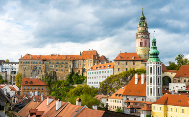 Obraz premium Old Town and Castle of Cesky Krumlov