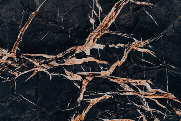 Marble unique rock texture. Dark and white colors