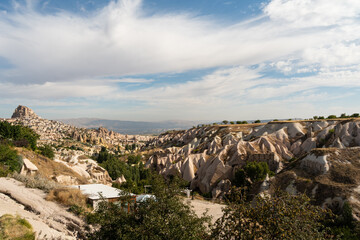 Fototapeta premium Ancient canyon in Turkey in the Cappadocia region.