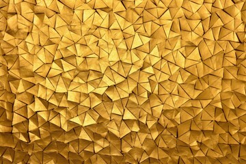 an uneven pattern made by gold foil