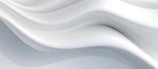 Fototapeta premium Abstract white floating wave design wallpaper