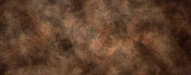 Oily Brown Grunge Abstract Subtle Banner Background Wallpaper - obrazy, fototapety, plakaty