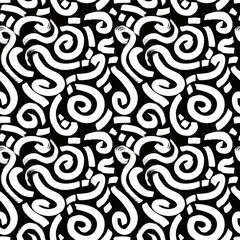 Grunge Dry Brush Seamless Pattern