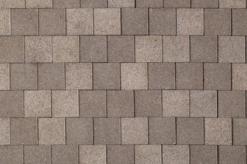 Obraz premium square two-colored flat sidewalk pavement texture and background