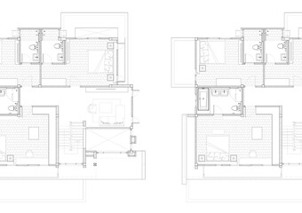 Floor plan designed building on the drawing.