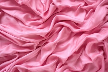 Obraz premium ruffled pink silk fabric capturing delicate folds