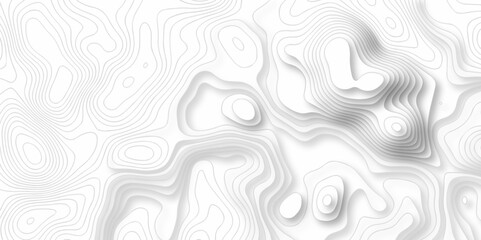 Seamless pattern with lines Topographic map. Geographic mountain relief. Abstract lines background. Contour maps. Vector illustration, Topo contour map on white background, Topographic contour lines.
