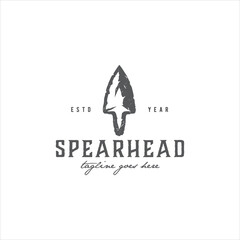 Spearhead Logo Design Vector Image