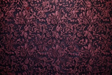 flocked velvet wallpaper in a deep color