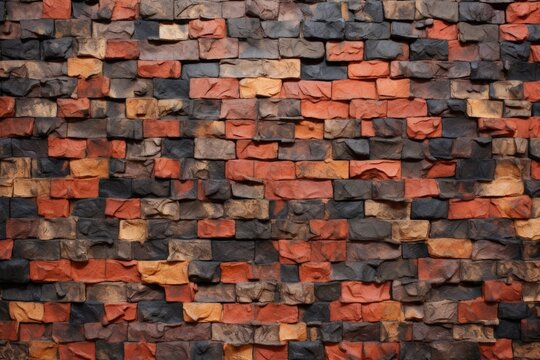 close-up photography of brick-styled wallpaper