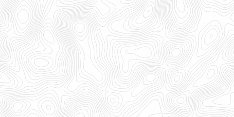 Seamless pattern wave lines Topographic map. Geographic mountain relief. Abstract lines background. Contour maps. Vector illustration, Topo contour map on white background, Topographic contour lines.