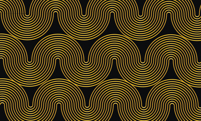 abstract  gold pattern with waves