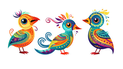 Obraz premium Cartoon fbird characters png